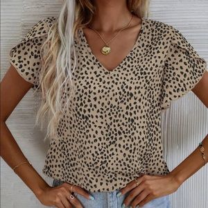 SHEIN Leopard Print Blouse